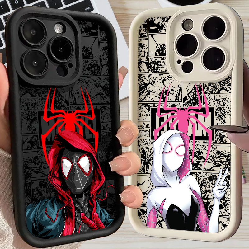 Phone Cases Apple - Spiderman Miles Morales Gwen Marvel Comics