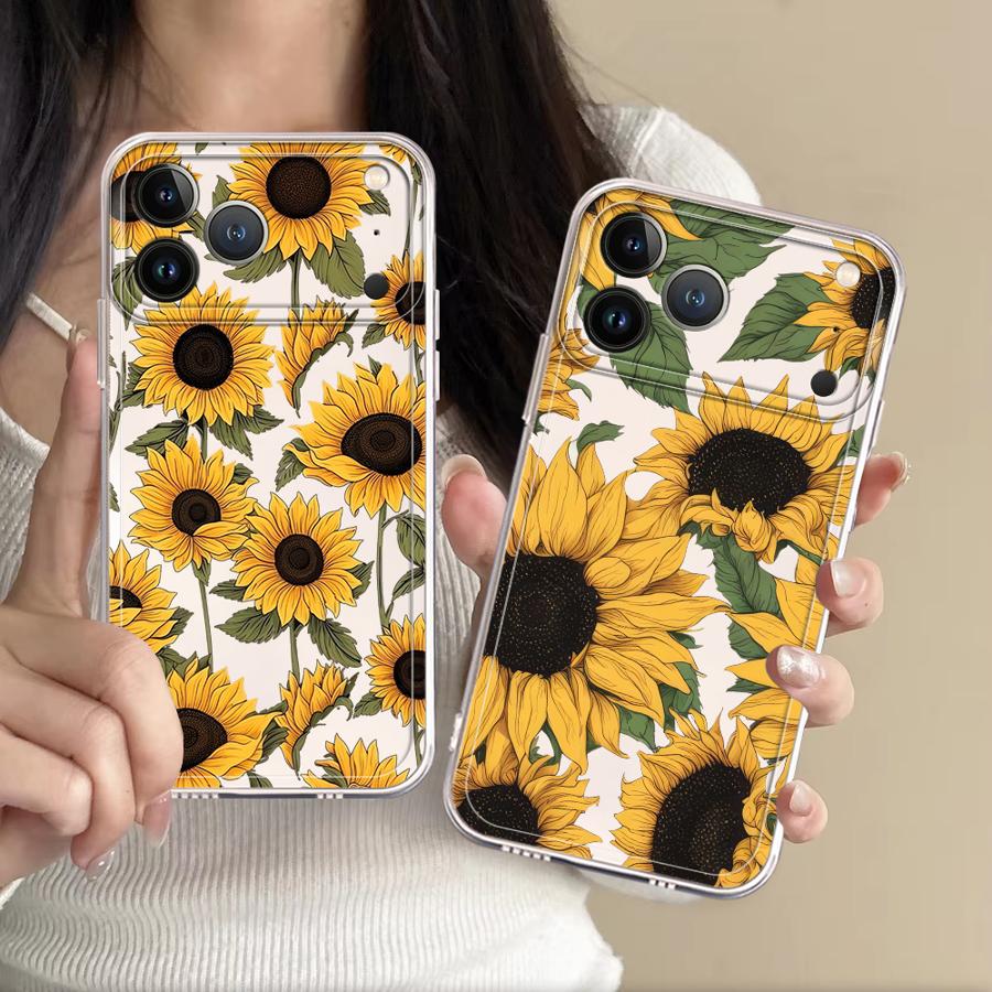 Phone Cases Xs Max - Cute Sunflower Pattern Case for Apple