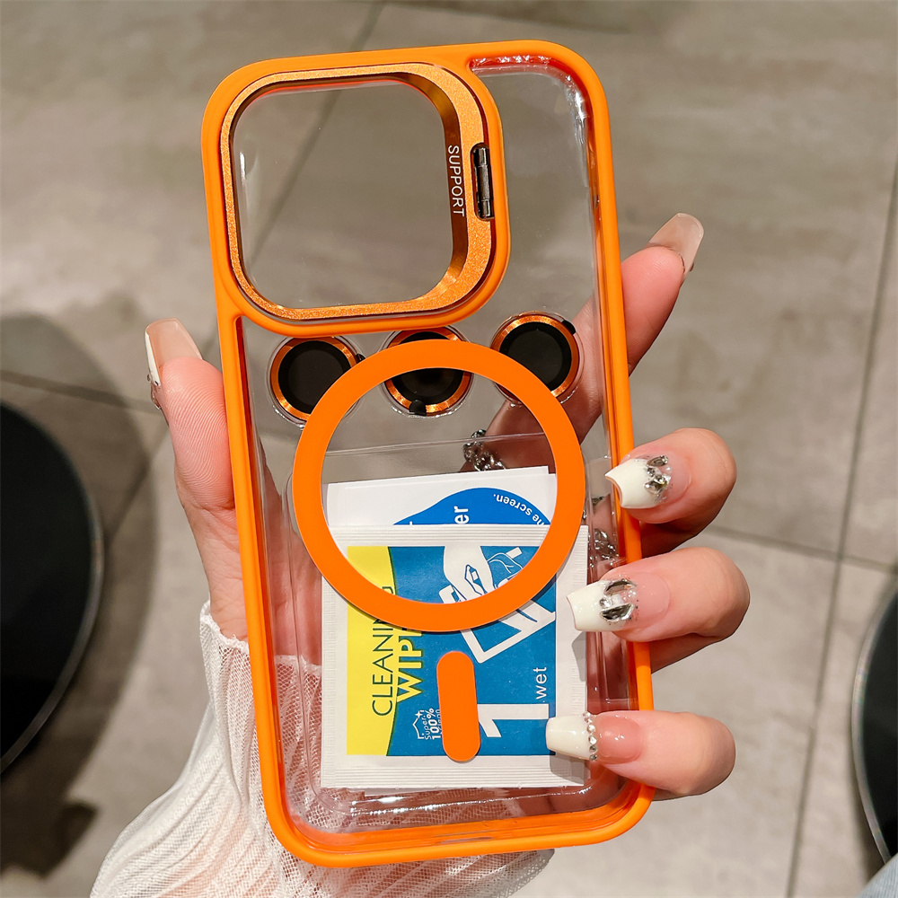 Phone Cases Vape - Luxury Magnetic Stand Glass Lens Protection