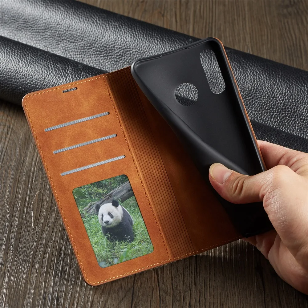 Leather Folio Wallet Case - Leather Wallet Case for Huawei P30