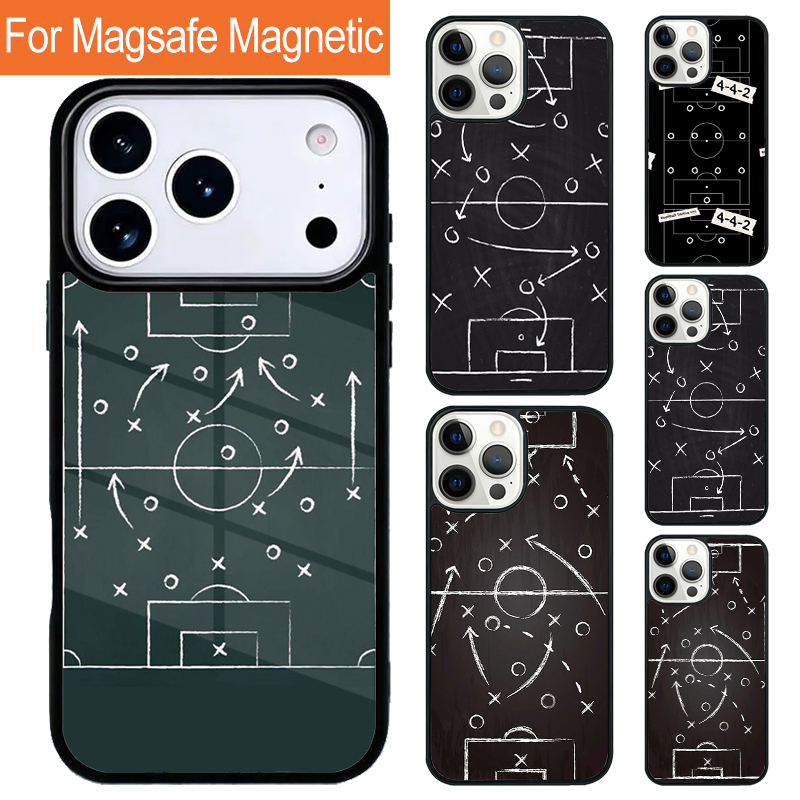 Military Grade Case - Football Soccer Tactics Time Magnetic Phone