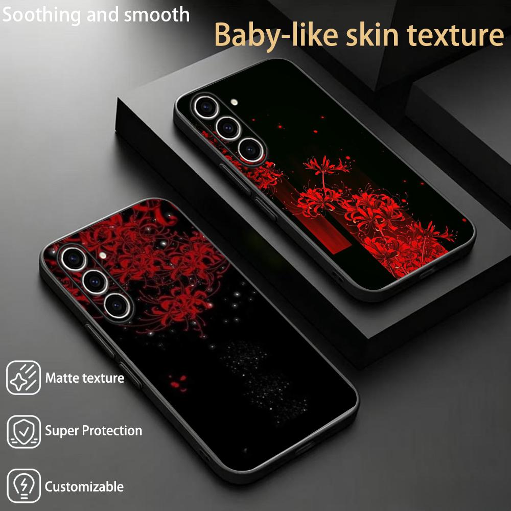 Phone Cases Samsung S25 Ultra - Red spider lily Japan art fashion
