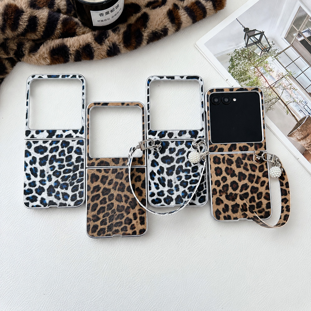 Leopard Print Folding Flip Pho - Phone Cases With Charms 评论和价格