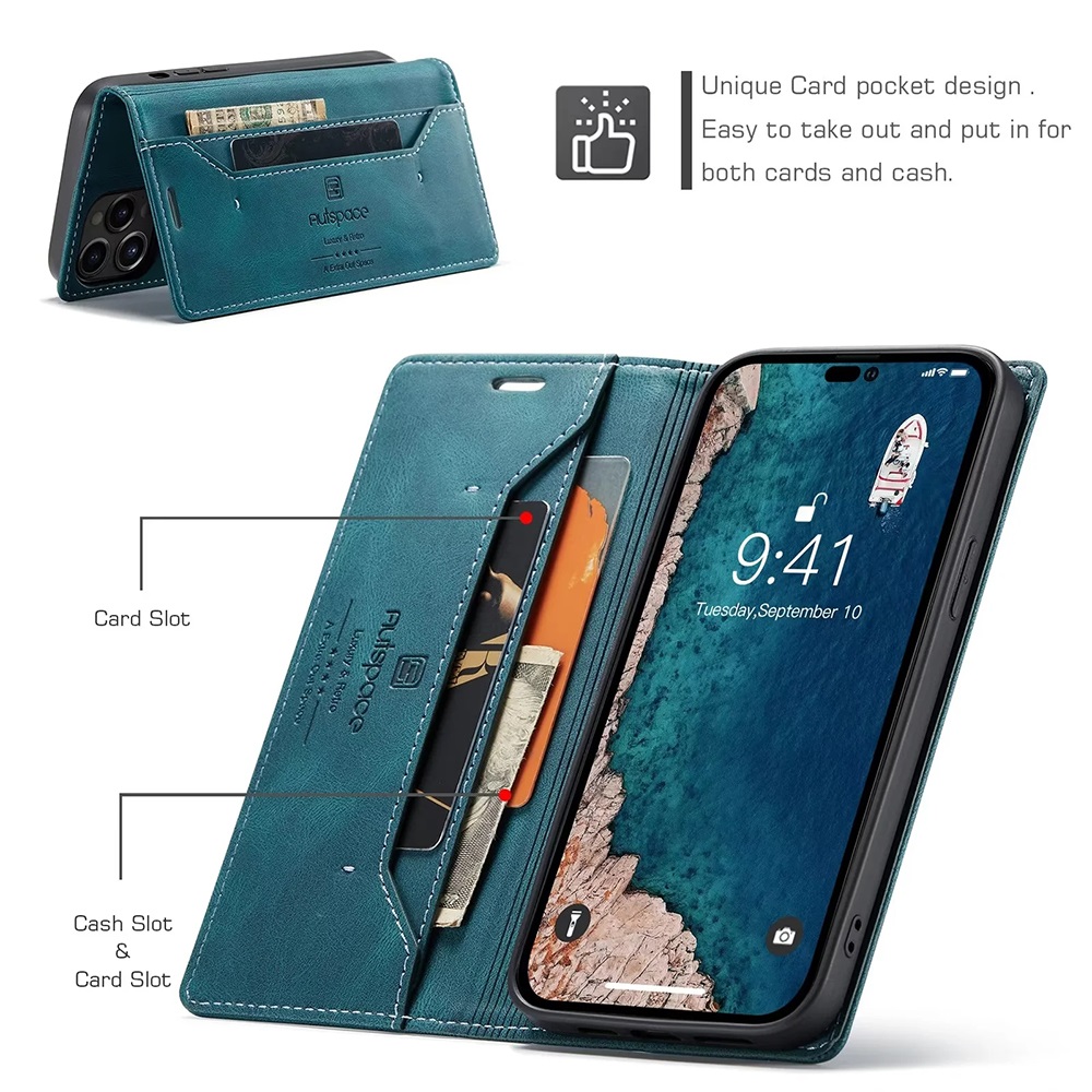 Leather Cases for iPhone 14 13 - Leather Folio Wallet Case 评论和价格