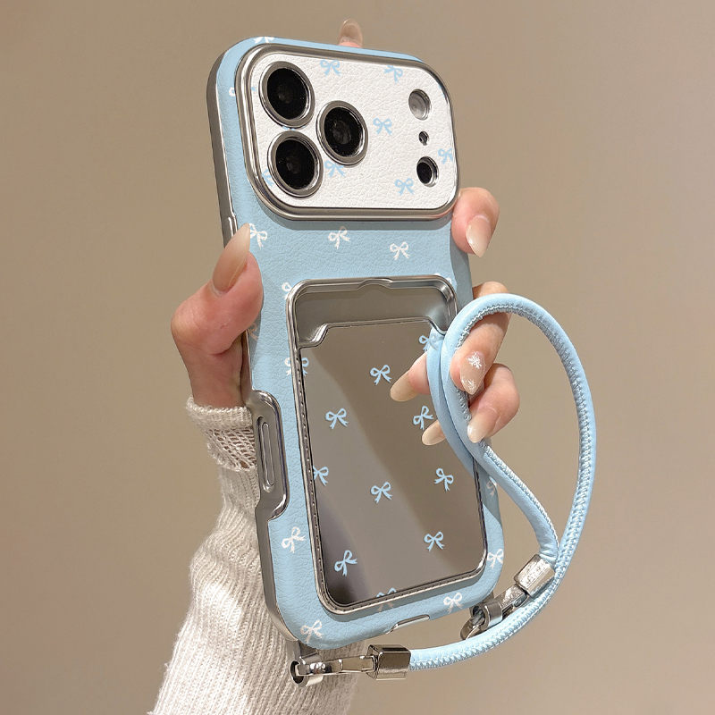 Cute Bow Mirror Card Holder Ph - Phone Cases That Hold Cards 评论和价格