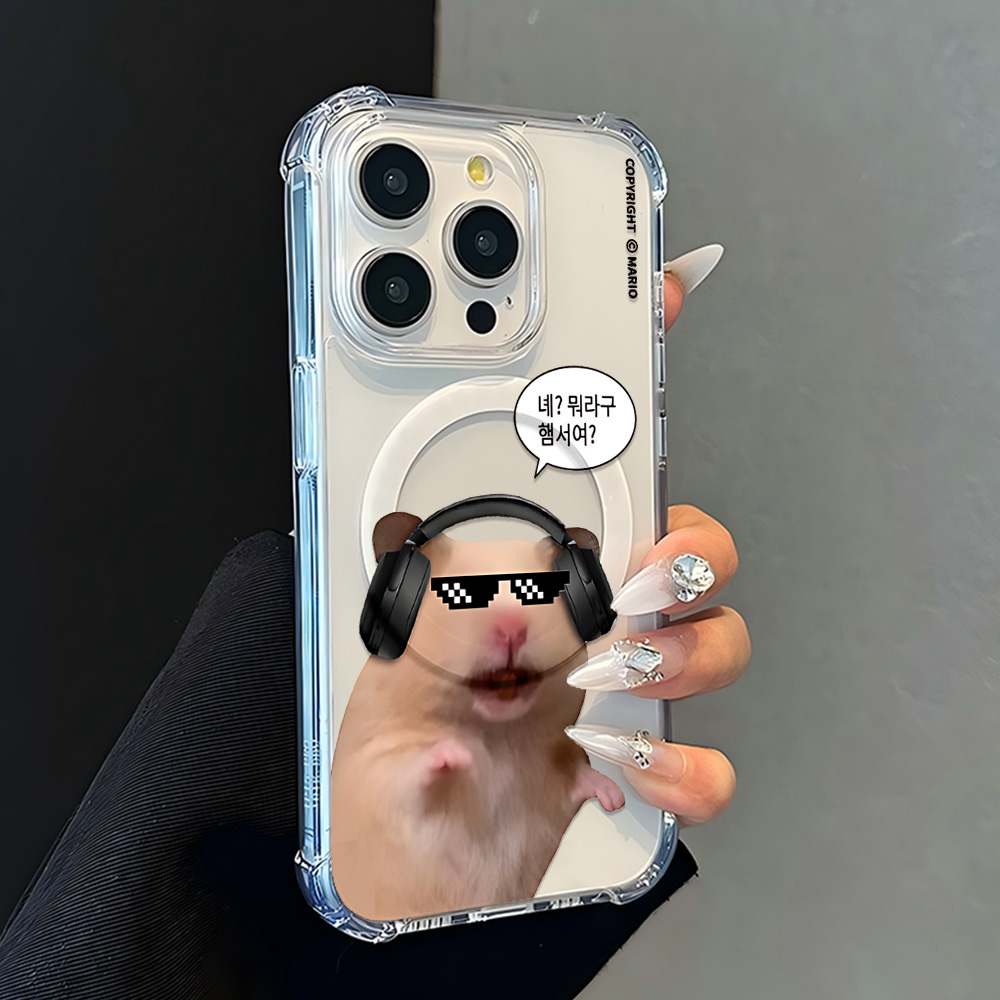 Magnetic Korean cutie hamster  - Phone Cases That Charge Your Phone 评论和价格