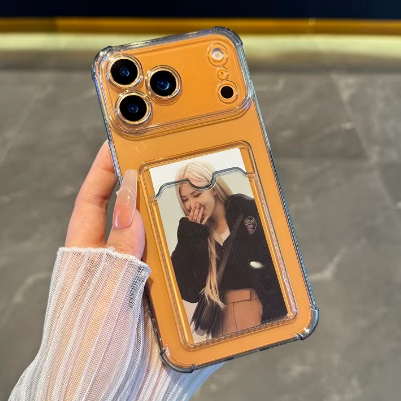 Transparent Card Slot Holder C - Phone Cases That Hold Cards 评论和价格