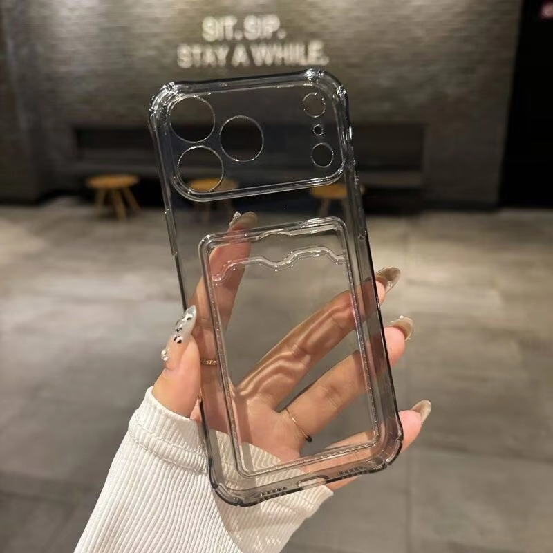 Transparent Card Slot Holder C - Phone Cases That Hold Cards 评论和价格