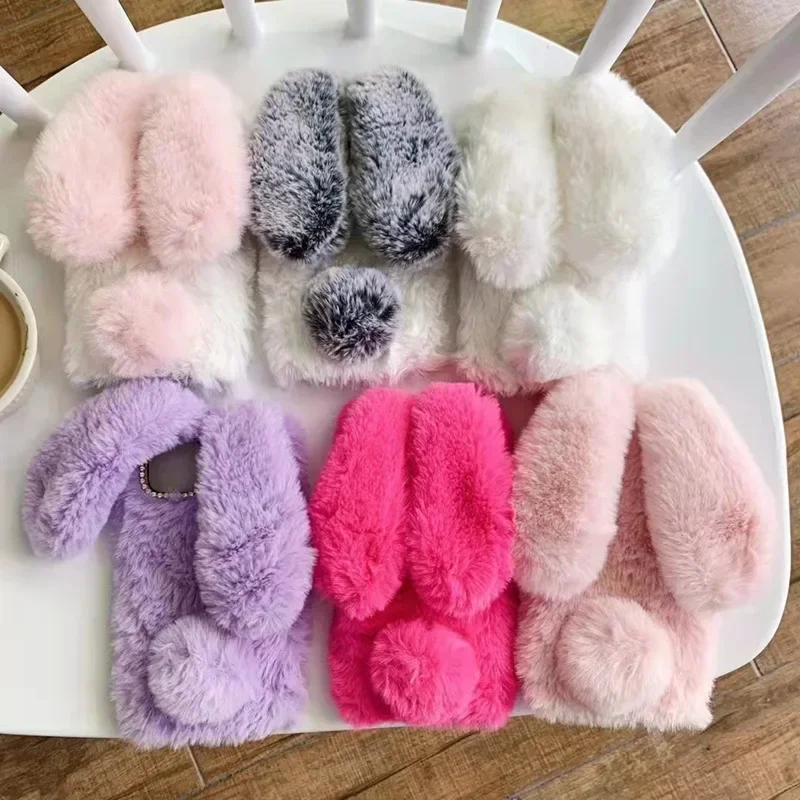 Plush Fur Rabbit Case For Real - Realme Note 50 评论和价格