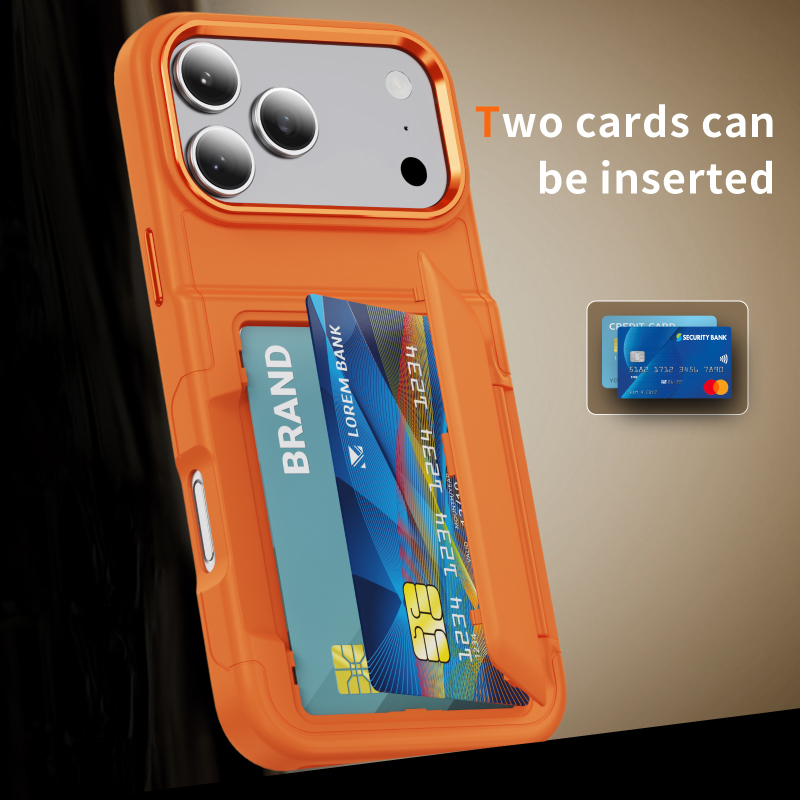 New Solid Color Frosted PC Wal - Phone Cases That Hold Cards 评论和价格