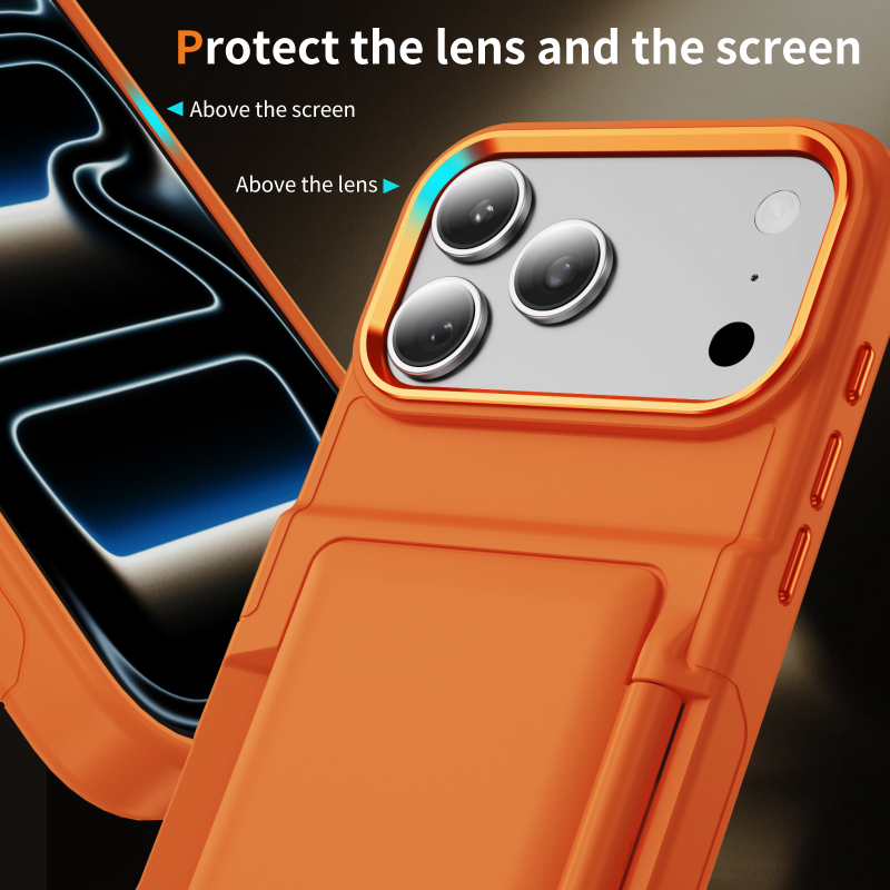 New Solid Color Frosted PC Wal - Phone Cases That Hold Cards 评论和价格