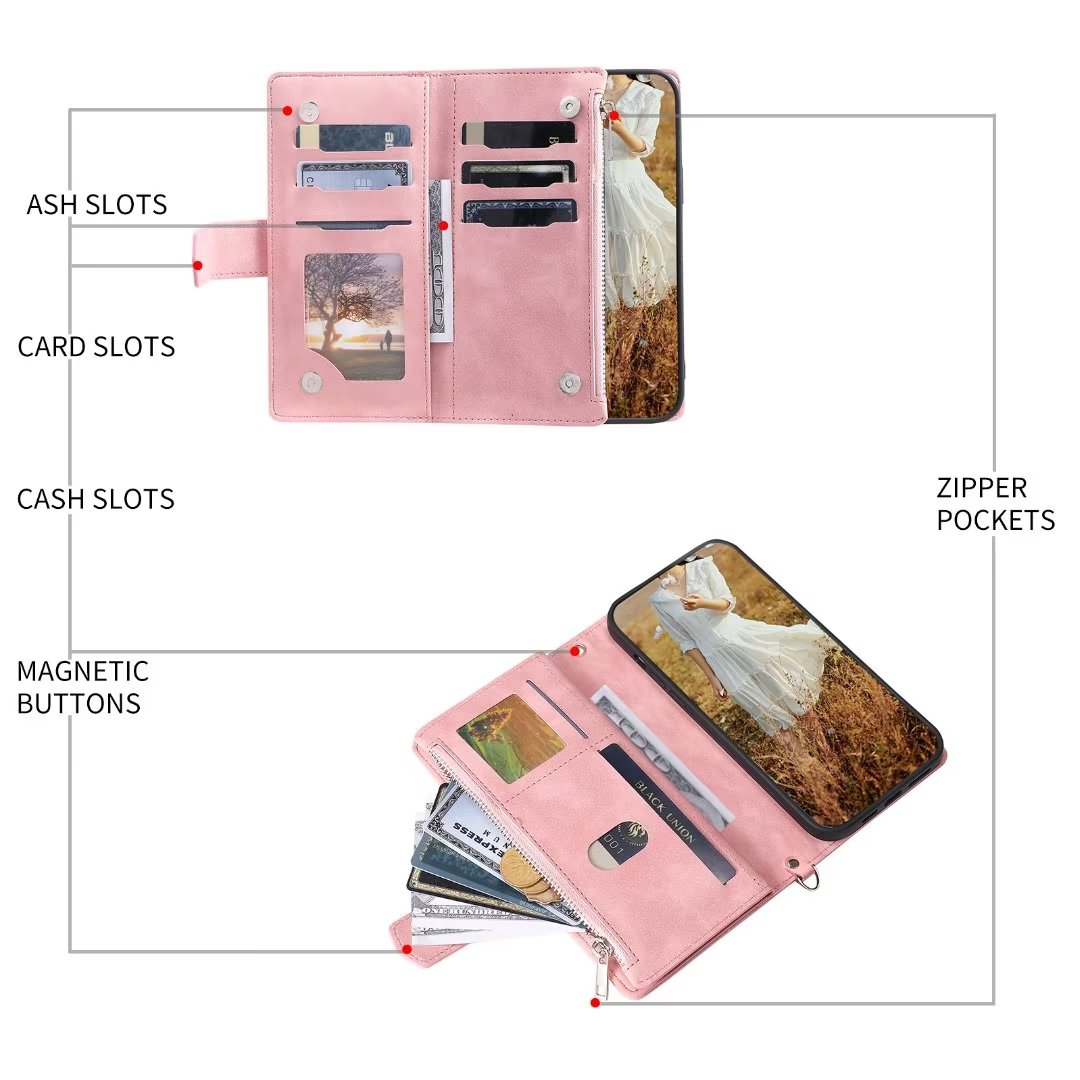 For MOTO One Action Fashion Sm - Leather Folio Wallet Case 评论和价格