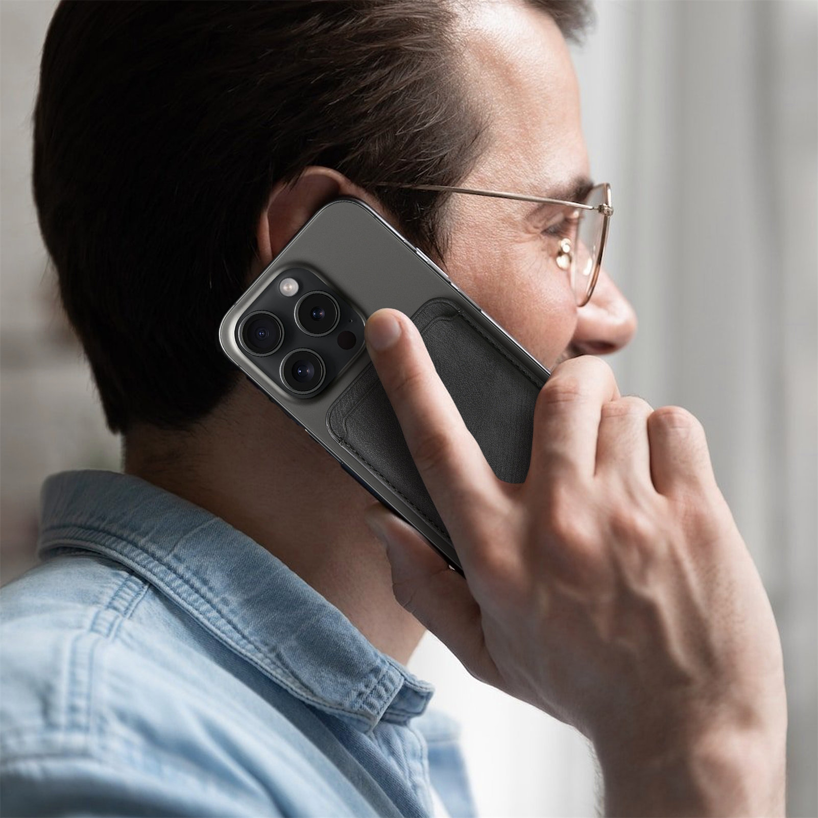 Retro Matte PU Leather Card Ba - Phone Cases That Hold Cards 评论和价格