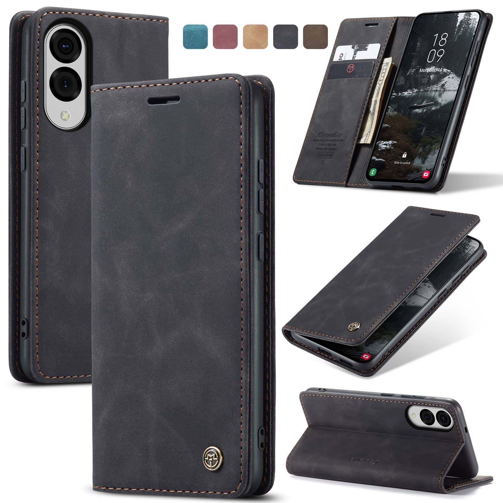 Flip Wallet Case for Samsung G - Leather Folio Wallet Case 评论和价格
