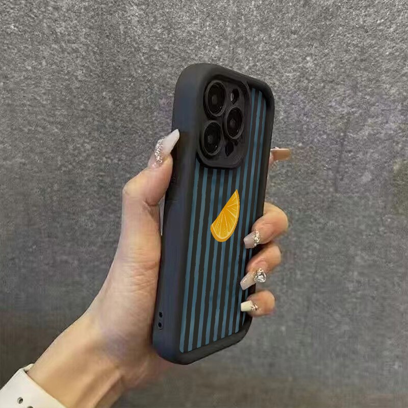 Striped Lemon Slice Pattern Ph - Phone Cases Xs Max 评论和价格