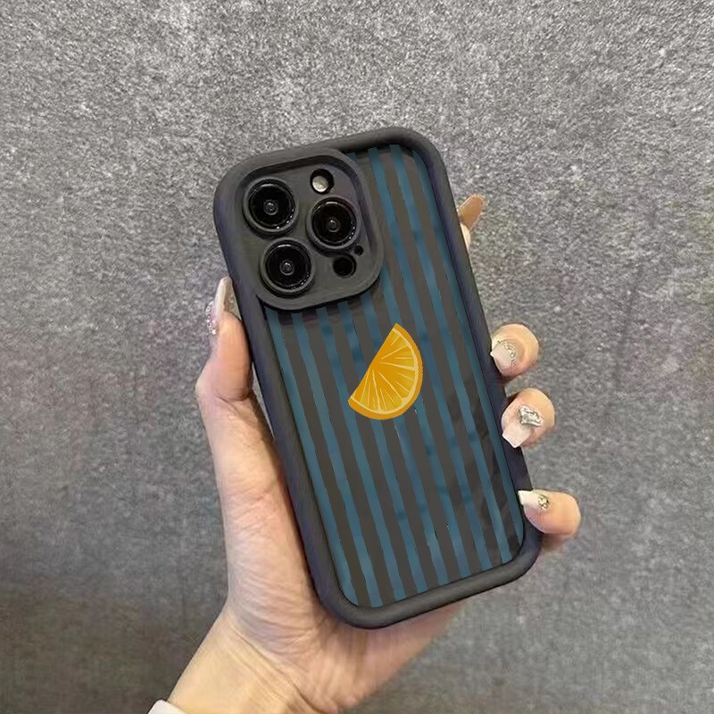 Striped Lemon Slice Pattern Ph - Phone Cases Xs Max 评论和价格