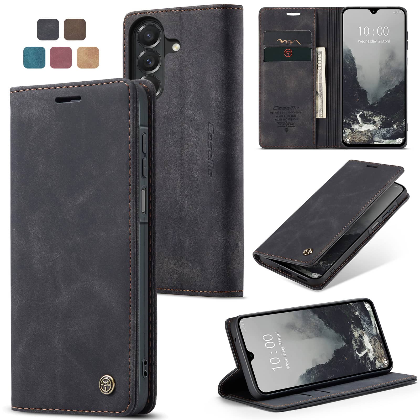 Flip Wallet Case for Samsung G - Leather Folio Wallet Case 评论和价格