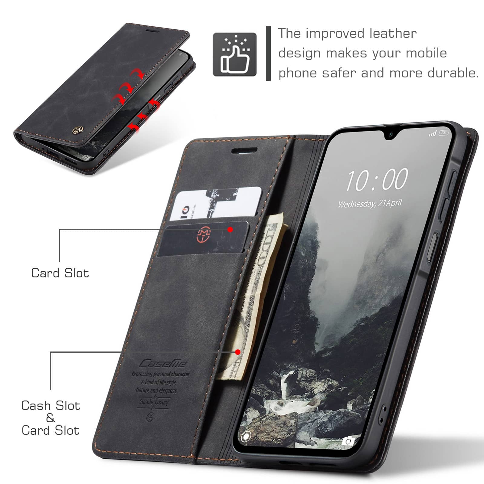 Flip Wallet Case for Samsung G - Leather Folio Wallet Case 评论和价格