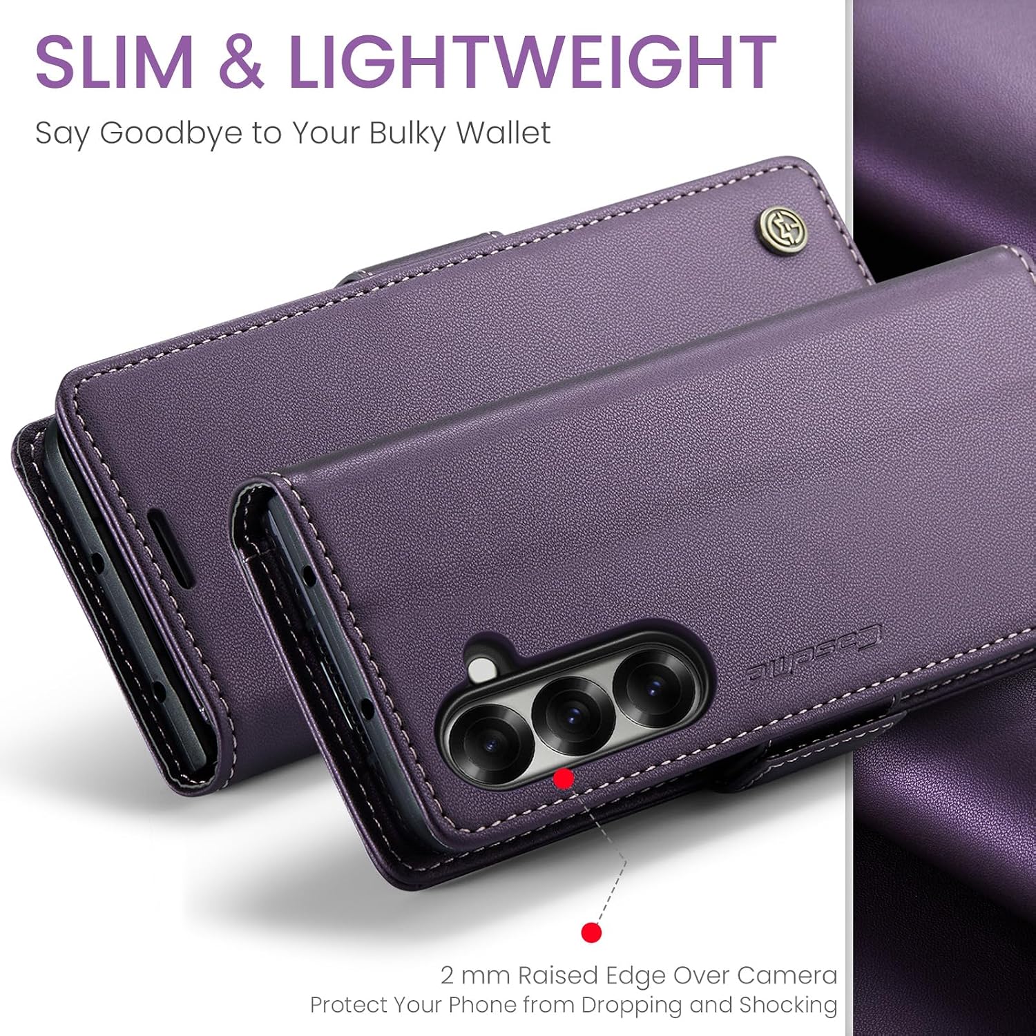 Bestseller Folio Flip RFID Lea - Leather Folio Wallet Case 评论和价格