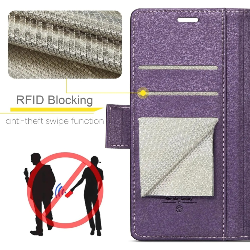 Bestseller Folio Flip RFID Lea - Leather Folio Wallet Case 评论和价格