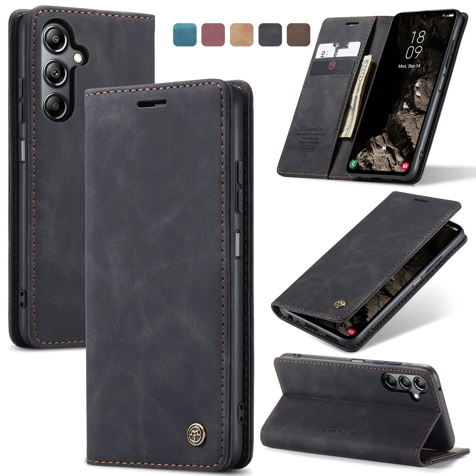 Flip Wallet Case for Samsung G - Leather Folio Wallet Case 评论和价格