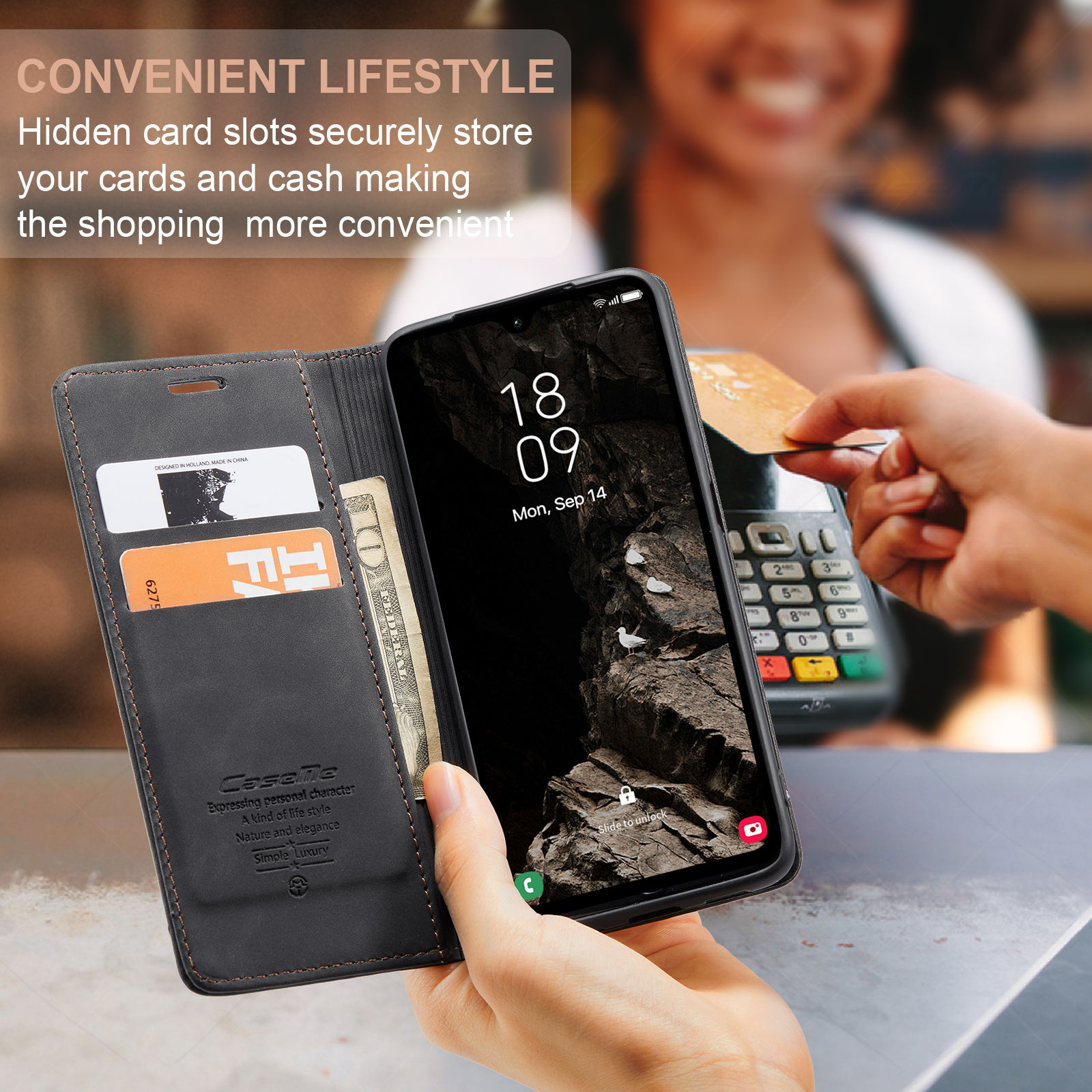 Flip Wallet Case for Samsung G - Leather Folio Wallet Case 评论和价格
