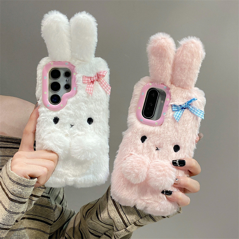 Koren 3D Cartoon Bowknot Rabbi - Phone Cases For Samsung 评论和价格