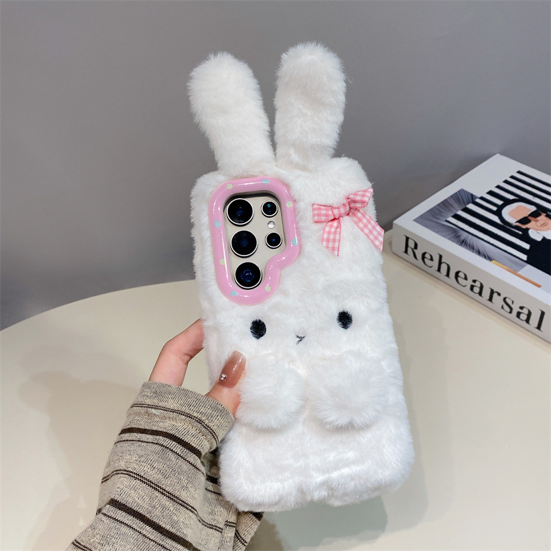 Koren 3D Cartoon Bowknot Rabbi - Phone Cases For Samsung 评论和价格