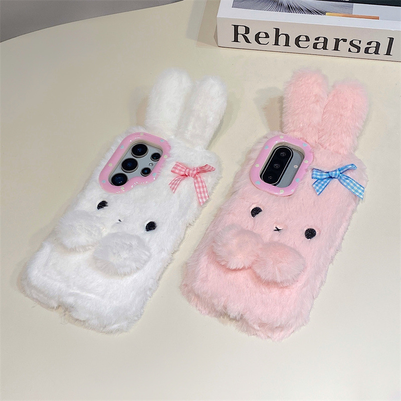 Koren 3D Cartoon Bowknot Rabbi - Phone Cases For Samsung 评论和价格