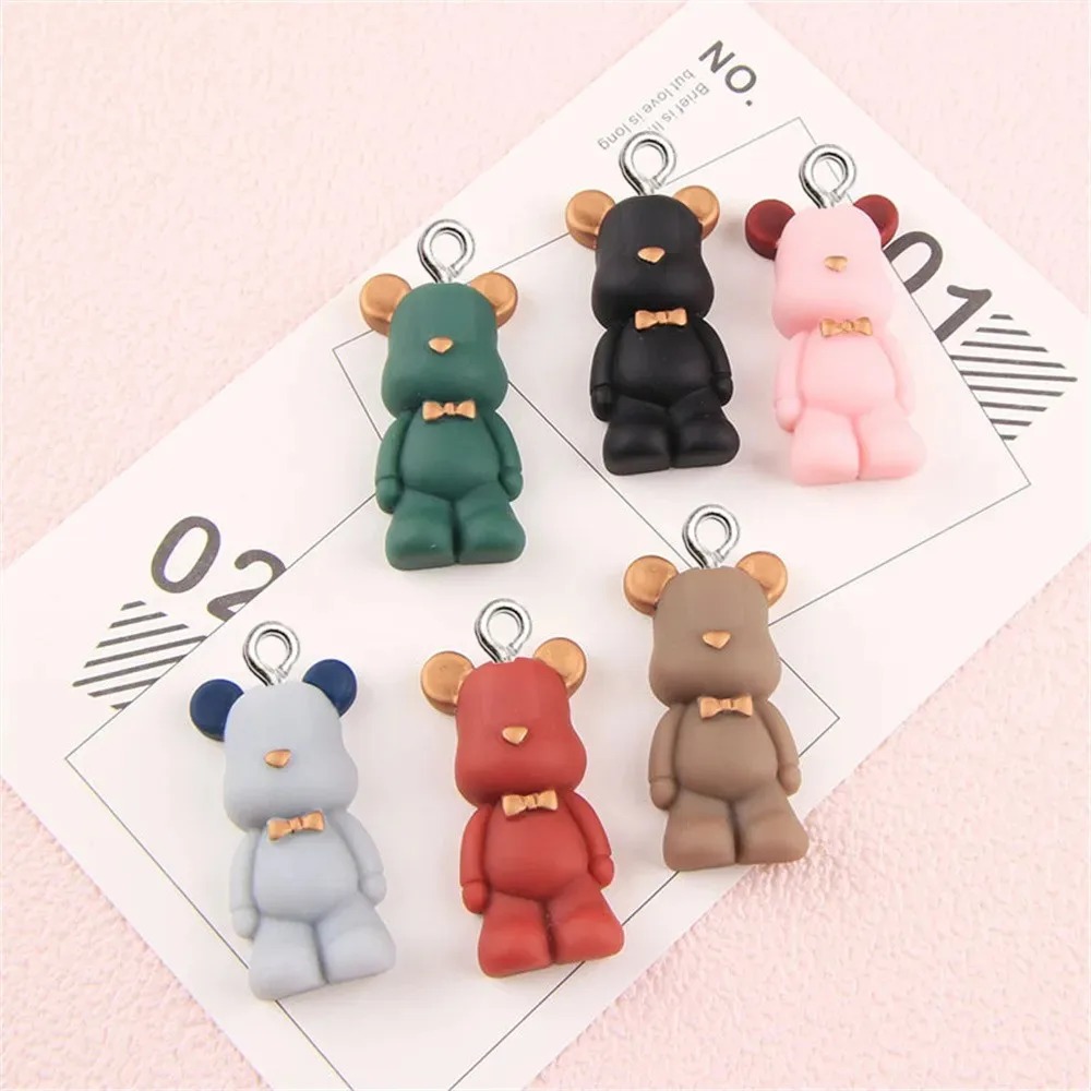 10pcs Kawaii Bow Bear Resin Pe - Phone Cases With Charms 评论和价格