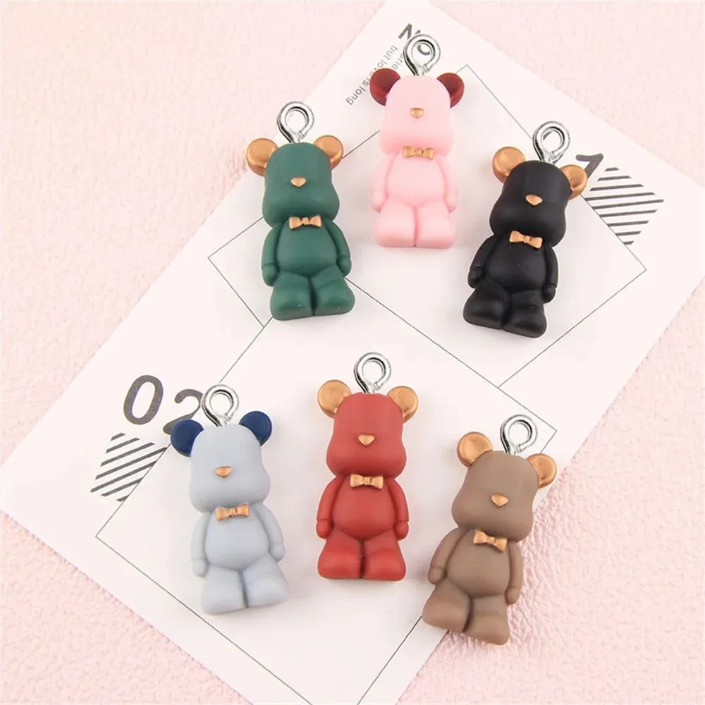 10pcs Kawaii Bow Bear Resin Pe - Phone Cases With Charms 评论和价格