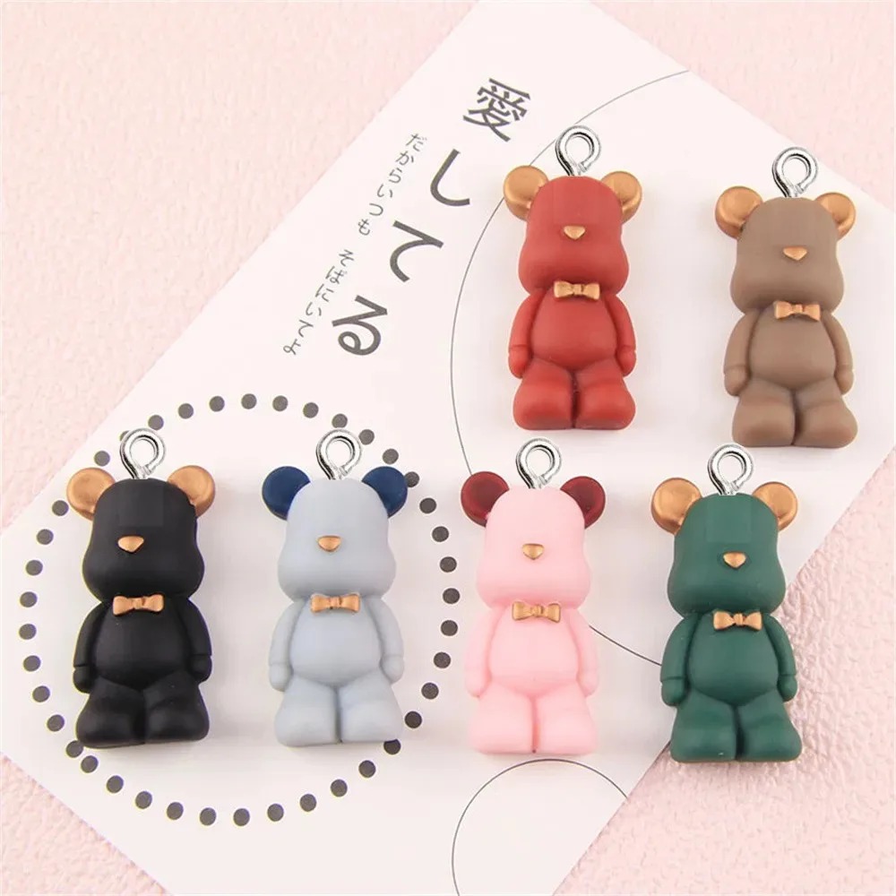 10pcs Kawaii Bow Bear Resin Pe - Phone Cases With Charms 评论和价格
