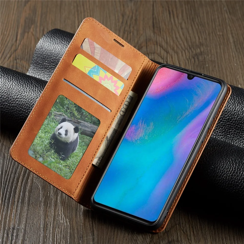 Leather Wallet Case for Huawei - Leather Folio Wallet Case 评论和价格