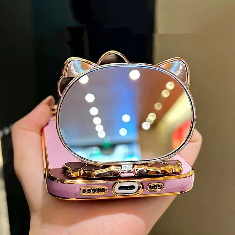 A 91 Makeup Mirror Cute Rabbit - Phone Cases Vogue 评论和价格