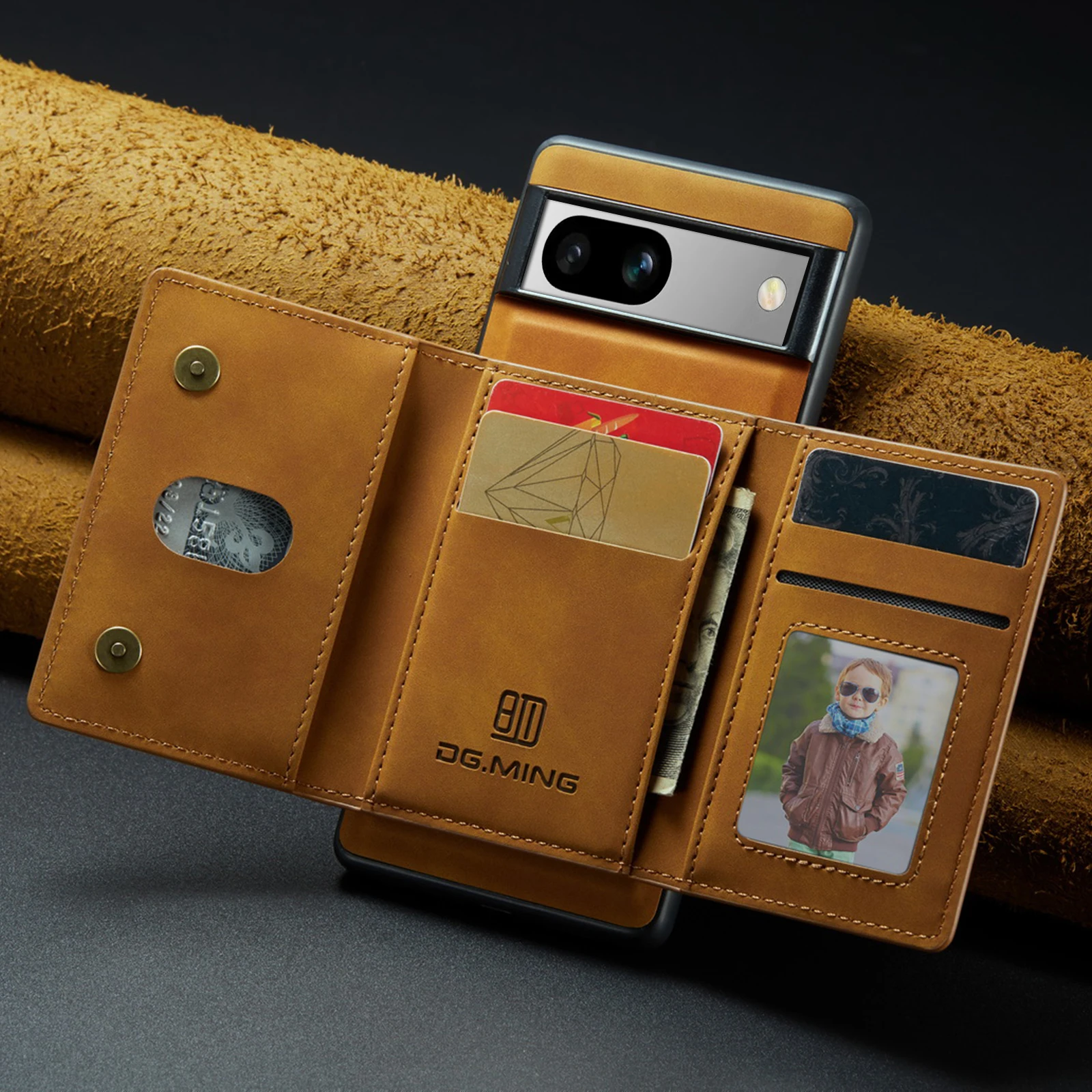 Magnetic Wallet Cards Solt Lea - Leather Folio Wallet Case 评论和价格
