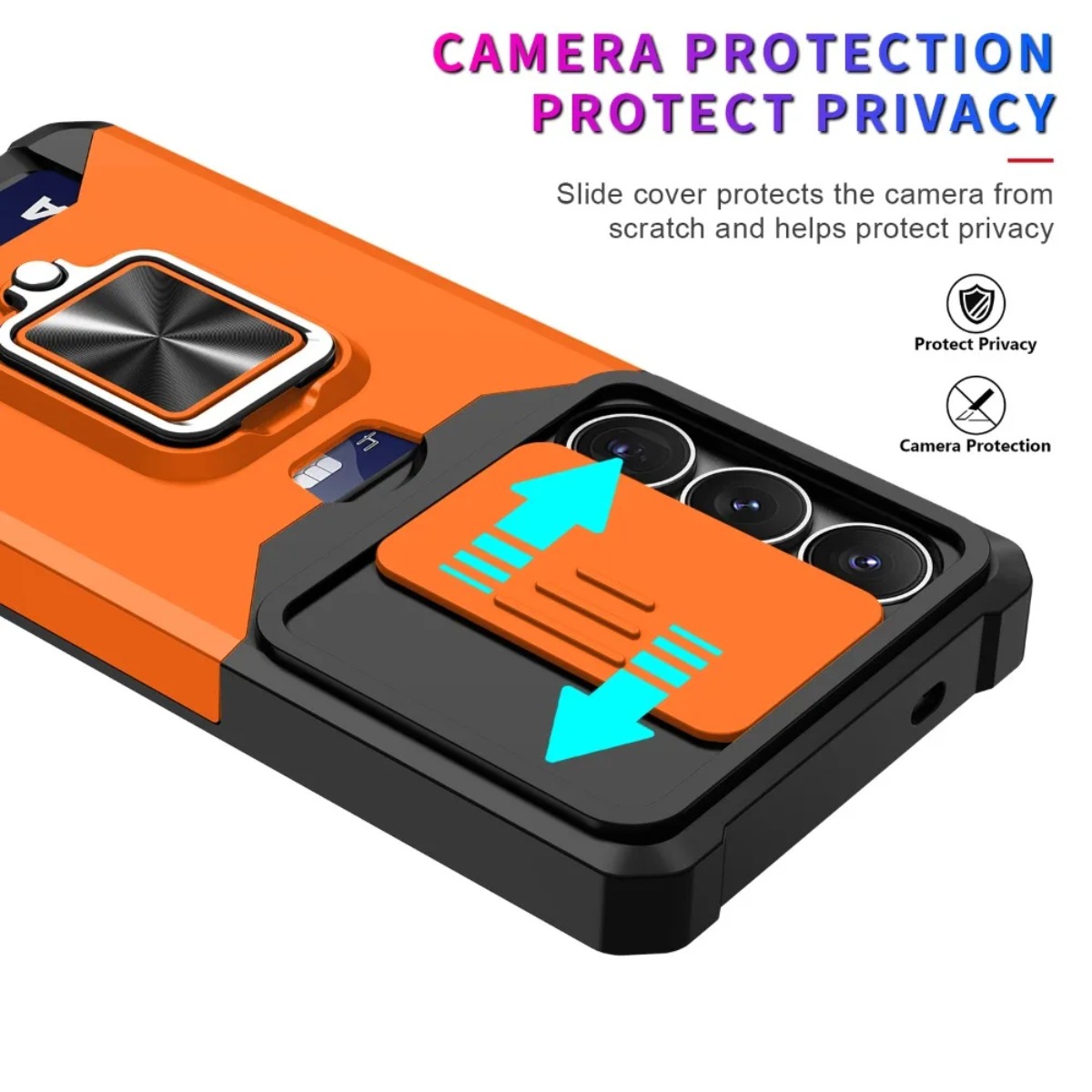 Card Slot Ring Holder Phone Ca - Phone Cases That Hold Cards 评论和价格