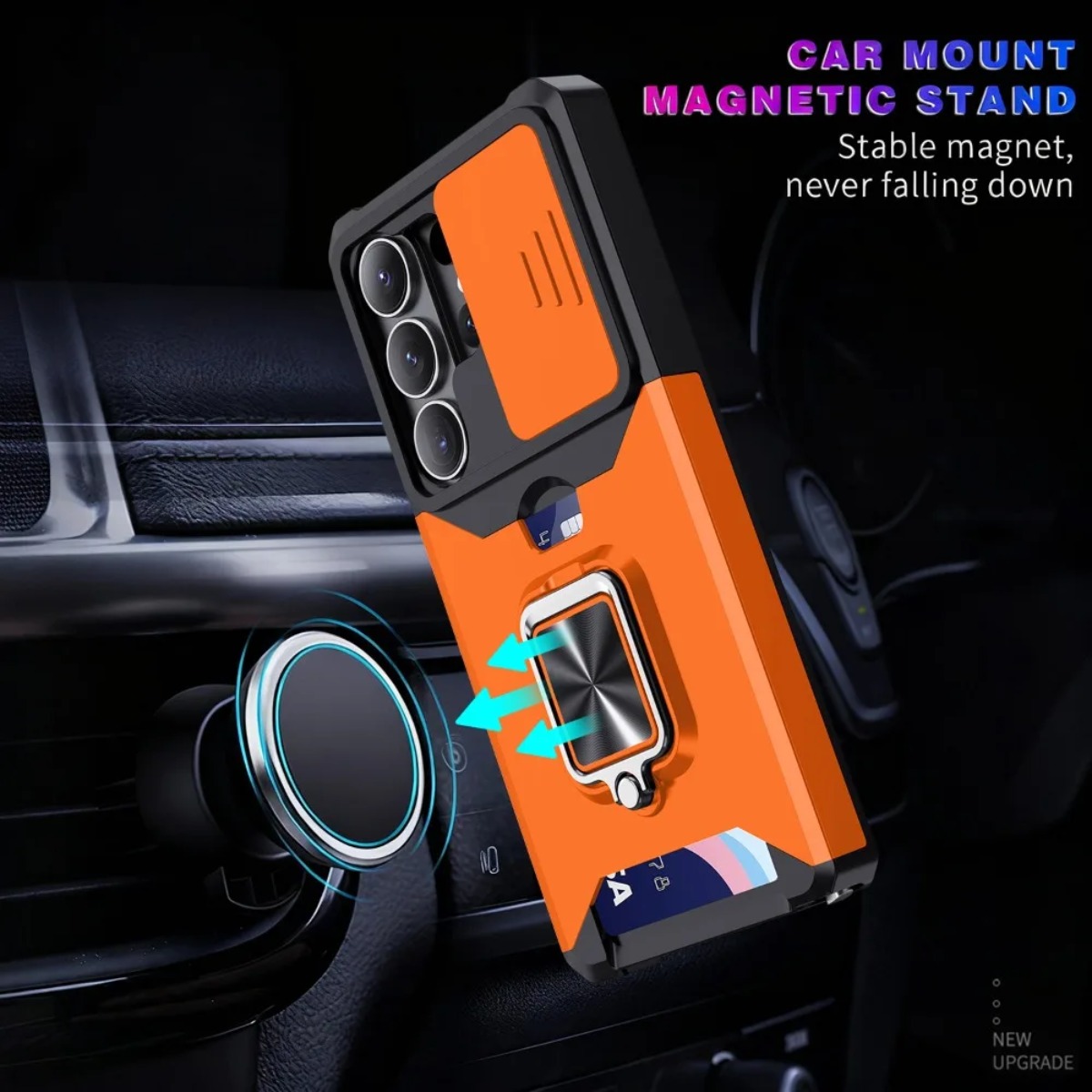 Card Slot Ring Holder Phone Ca - Phone Cases That Hold Cards 评论和价格