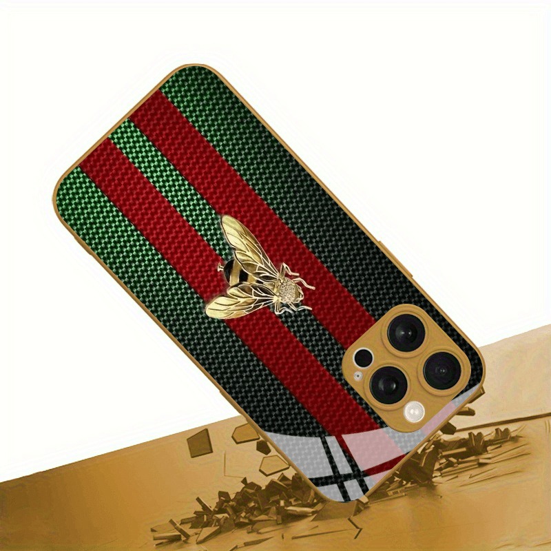 Red Green Striped Golden Bee G - Phone Cases Vape 评论和价格