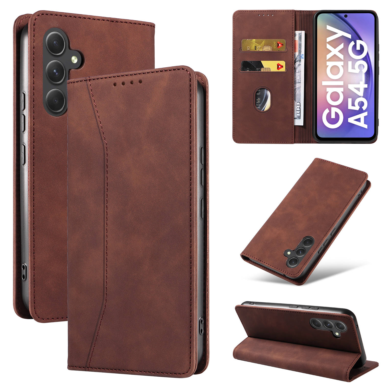 Flip Wallet Case for Samsung G - Leather Folio Wallet Case 评论和价格