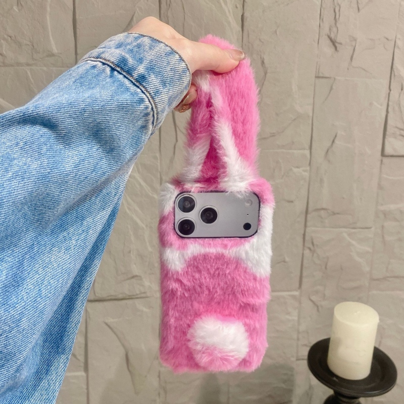 Cute Rabbit Design Fluffy Phon - Phone Cases Apple 评论和价格