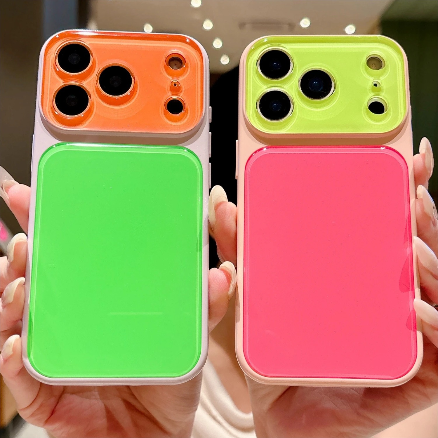 Color Block Phone Case for IPh - Phone Cases Vogue 评论和价格