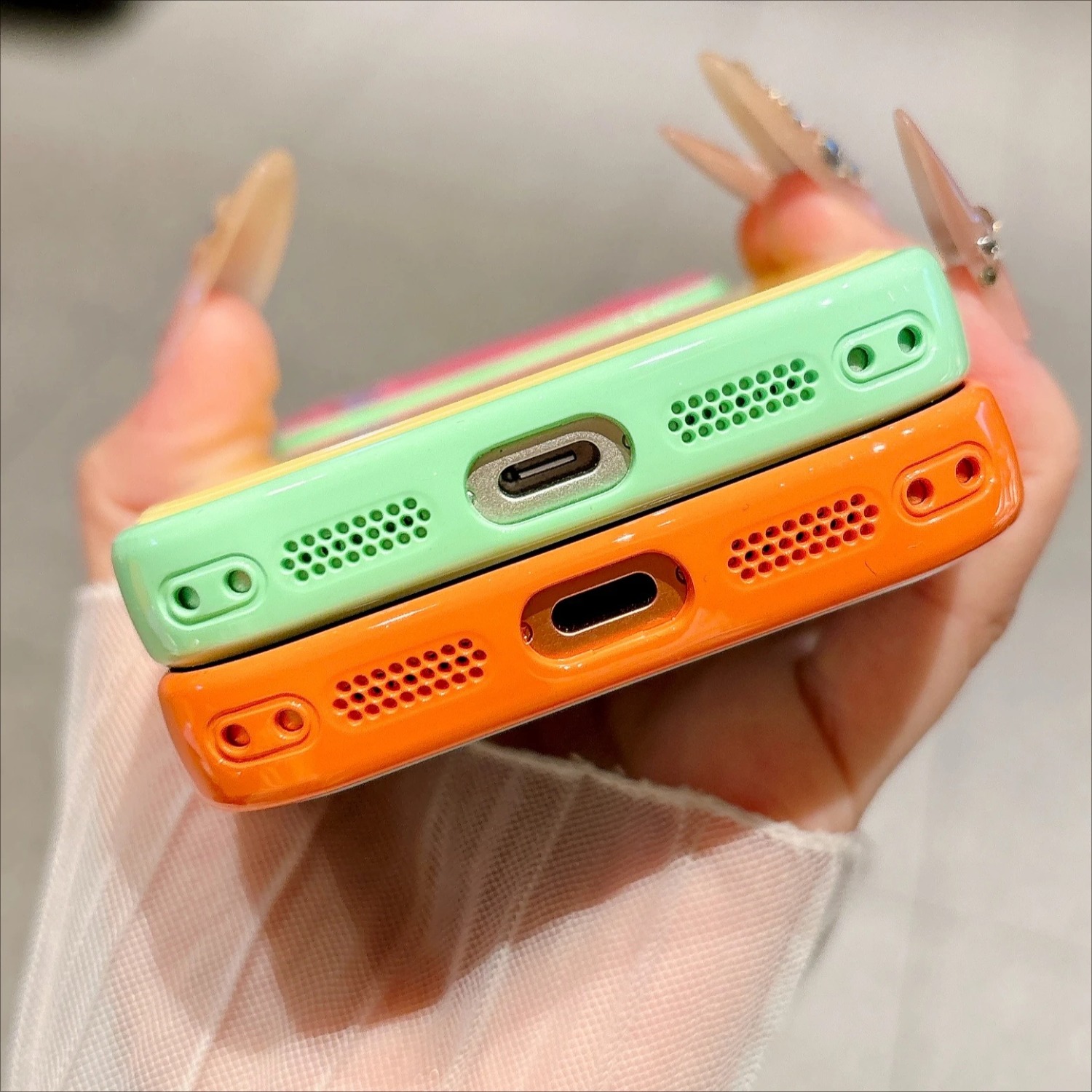 Color Block Phone Case for IPh - Phone Cases Vogue 评论和价格