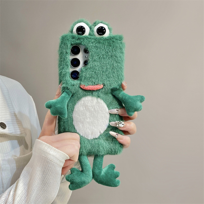 Plush Frog Phone Case, Cute Gr - Phone Cases For Samsung 评论和价格