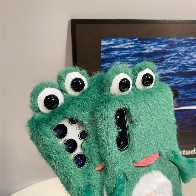 Plush Frog Phone Case, Cute Gr - Phone Cases For Samsung 评论和价格